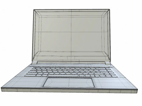 MSI Gaming Laptop 3D Model