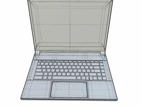 MSI Gaming Laptop 3D Model