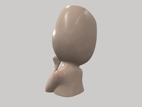 Face Head Planter Model 3D