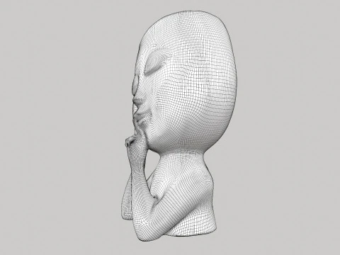 Face Head Planter 3D Model