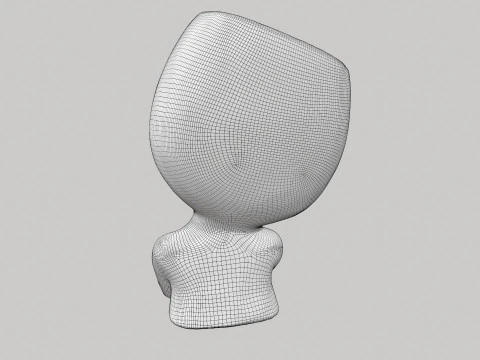 Face Head Planter 3D Model