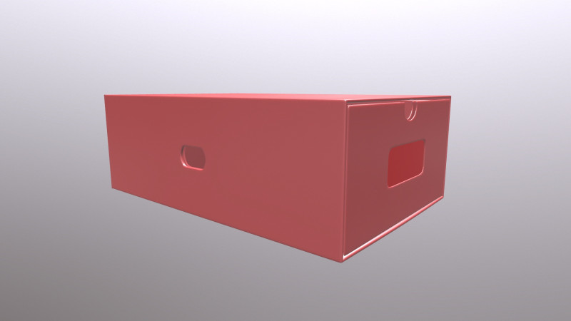 Box Model 3D .c4d .max .obj .3ds .fbx .stl .blend 
