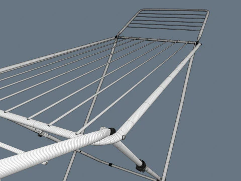Clothes Drying Stand 3D Model