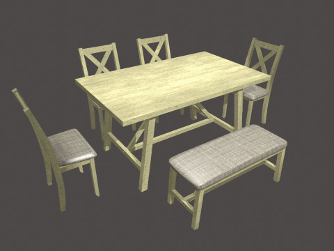 Dining Table 3D Model