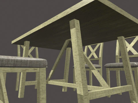 Dining Table 3D Model