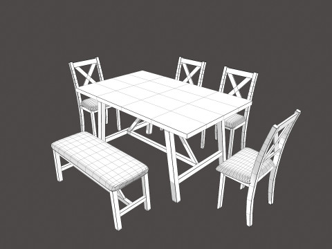 Dining Table 3D Model