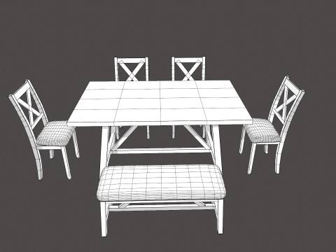 Dining Table 3D Model
