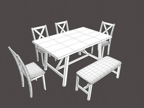 Dining Table 3D Model