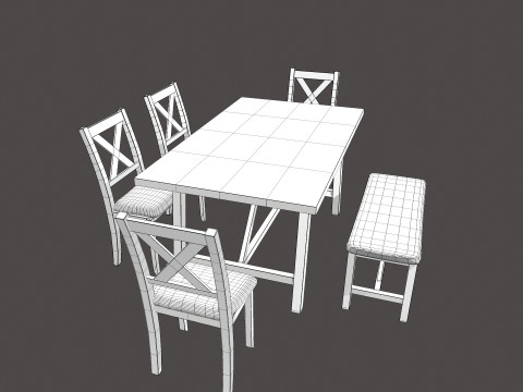Dining Table 3D Model
