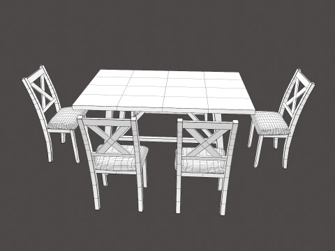 Dining Table 3D Model