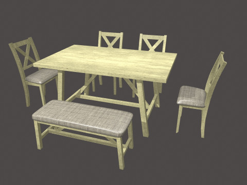 Dining Table 3D Model