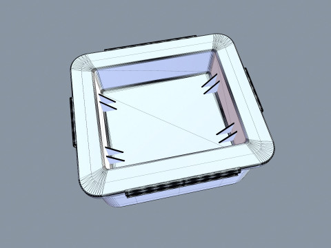 Drain Box Water 3D Model