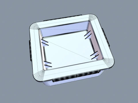 Drain Box Water 3D Model