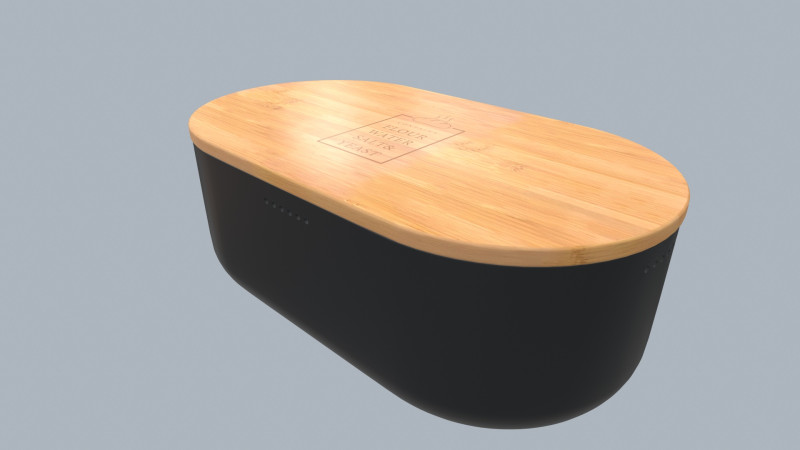 BAMBOO LUNCH BOX 3D Model .c4d .max .obj .3ds .fbx .stl .blend 