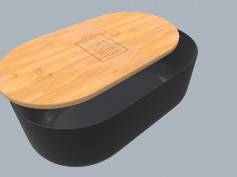 BAMBOO LUNCH BOX 3D Model