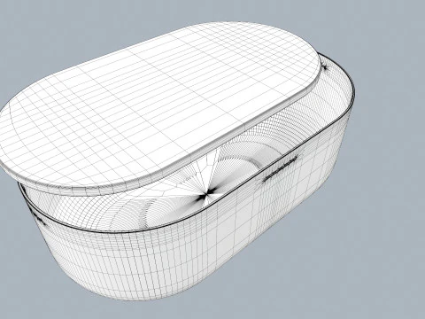 BAMBOO LUNCH BOX 3D Model