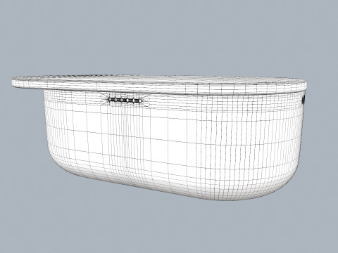 BAMBOO LUNCH BOX 3D Model