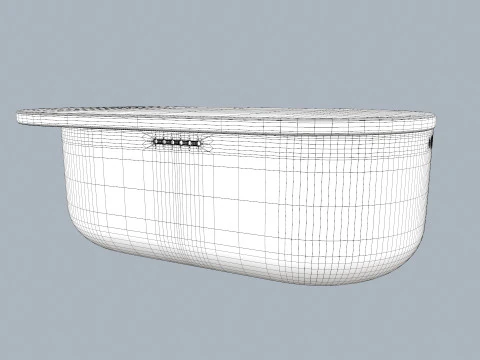 BAMBOO LUNCH BOX 3D Model
