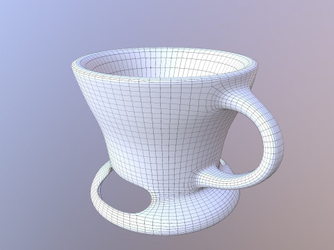 CREUSET CUP 3D 모델