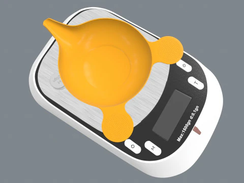 Digital Scale Machine 3D Model