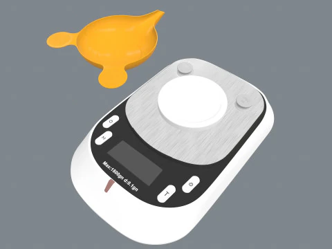 Digital Scale Machine 3D Model