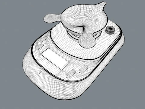 Digital Scale Machine 3D Model