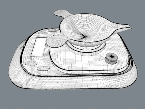 Digital Scale Machine 3D Model
