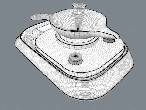 Digital Scale Machine 3D Model