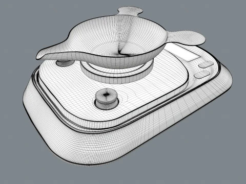 Digital Scale Machine 3D Model