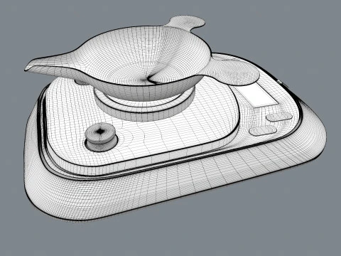 Digital Scale Machine 3D Model