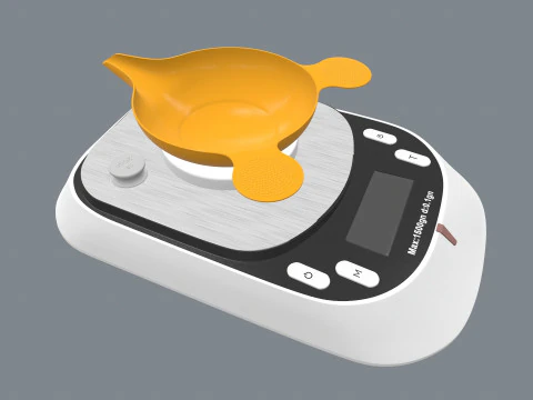 Digital Scale Machine 3D Model