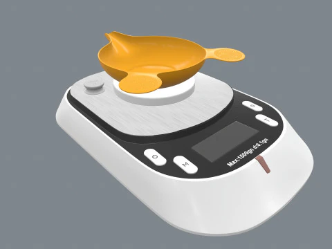 Digital Scale Machine 3D Model