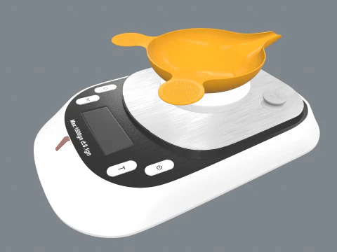 Digital Scale Machine 3D Model