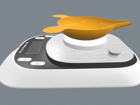 Digital Scale Machine 3D Model