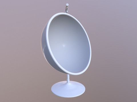 Hemisphere Hanging Chair Transparent 3D मॉडल