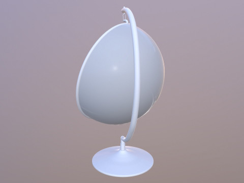 Hemisphere Hanging Chair Transparent 3D मॉडल