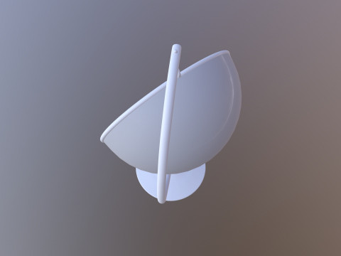Hemisphere Hanging Chair Transparent 3D मॉडल