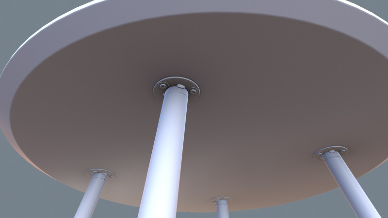 Round Table 3D Модель .c4d .max .obj .3ds .fbx .stl .blend 