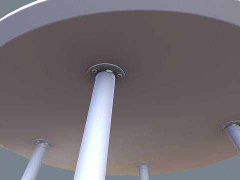 Table ronde Modèle 3D