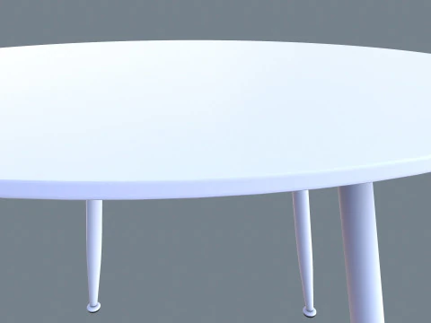 Round Table 3D Model