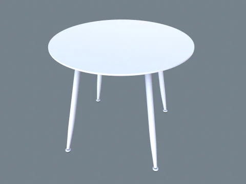 Round Table 3D Model