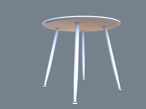 Round Table 3D Модель