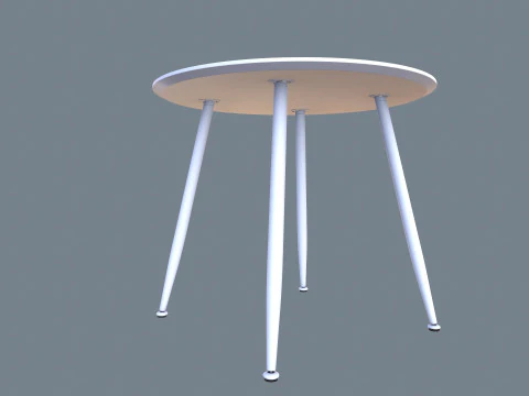 Round Table 3D Model
