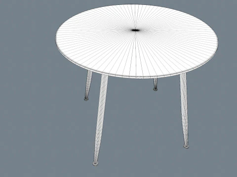 Round Table 3D Model