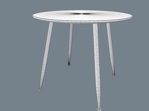 Round Table 3D Model