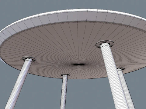 Round Table 3D Model