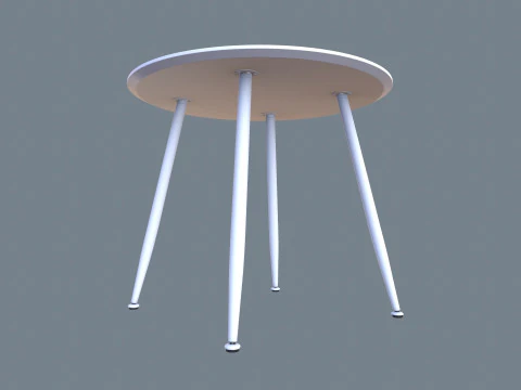 Round Table 3D Model