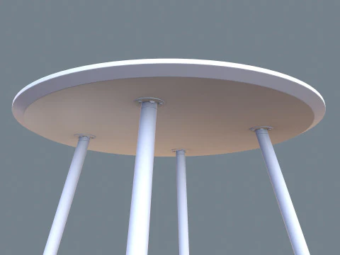 Round Table 3D Model