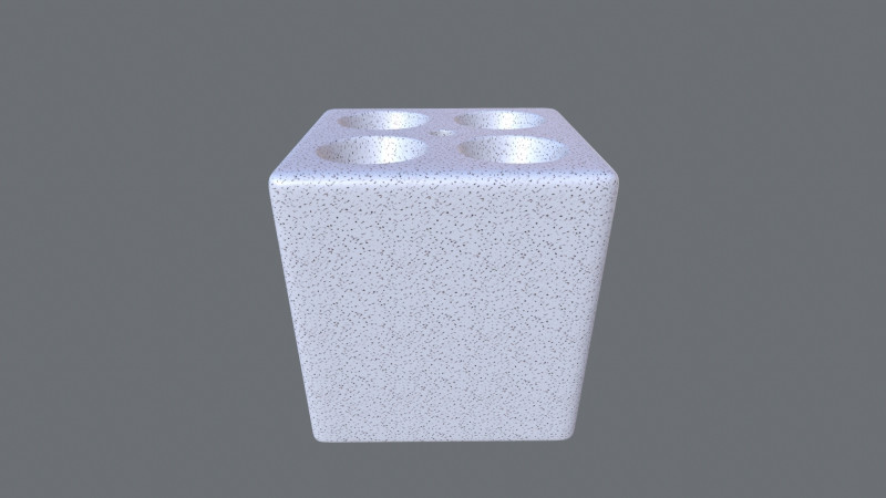 Vials Blocks Model 3D .c4d .max .obj .3ds .fbx .stl .blend 