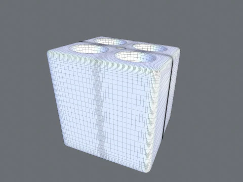 Vials Blocks 3D Model